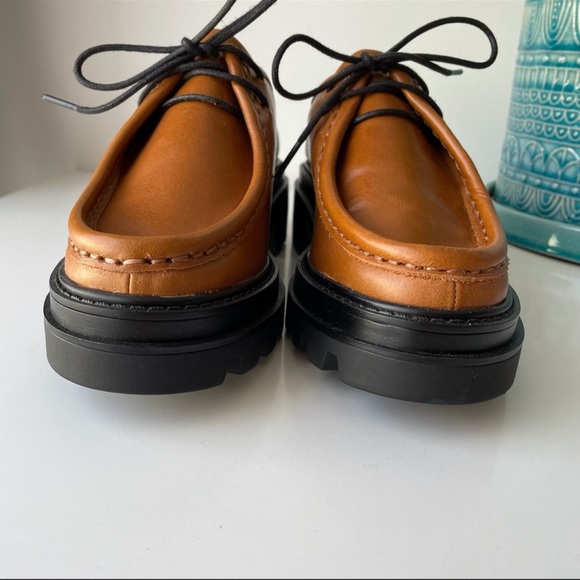 Zara Brown Chunky Loafers - Picture 4 of 7